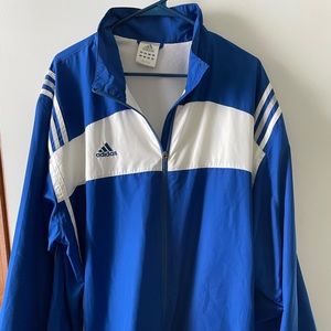 Adidas XL men's windbreaker jacket
